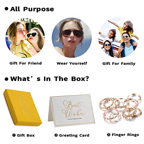 RINHOO FRIENDSHIP Crystal Ring Set RINHOO FRIENDSHIP Crystal Ring Set